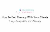 How To End Therapy With Your Clients