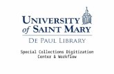 Special Collections Digitization Center & Workflow