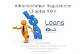 Administration Regulations Chapter xxiv  - Loans