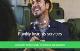 Facility Insights, Services to improve facility performance and operations