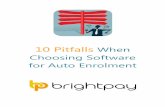 10 pitfalls when choosing software for auto enrolment