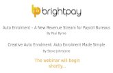 Auto enrolment - a new revenue stream for bureaus