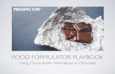 Food Formulator Playbook — Cocoa Butter Alternatives in Chocolate