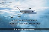 A complete guide on how to buy airline miles