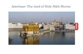 Amritsar  the land of holy sikh shrine