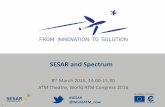 SESAR at World ATM Congress 2016 - Spectrum workshop