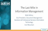 [AIIM16] The Last Mile in Information Management