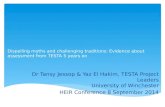 TESTA, HEIR Conference Keynote (September 2014)
