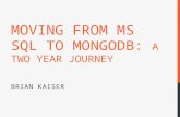 Moving Hudl from MS SQL to MongoDB: A Two Year Journey