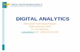Digital analytics: Visualization (Lecture 5)
