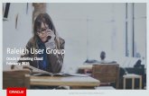 Raleigh Oracle Marketing Cloud User Group February 2016