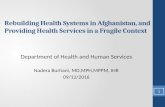 Rebuilding Health Systems in Afghanistan, and Providing Health Services in a Fragile Context