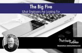 The Big Five | Top Skills Employers Are Looking For