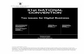 Tax Issues for Digital Business - 2016 National Convention paper
