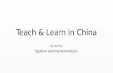 Teach & learn in china