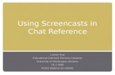 Using Screencasts in Chat Reference