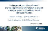 Informal professional development through social media participation and networking (MmIT 2015 conference)