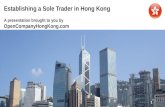 Establish a Sole Trader in Hong Kong