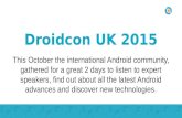 Droidcon UK 2015 roundup