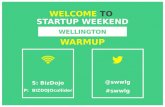 Startup Weekend Wellington May 2016 Warmup
