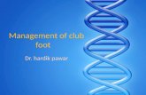 Management of club foot