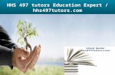 Hhs 497 tutors education expert   hhs497tutors.com
