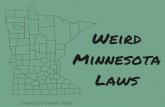 Weird Minnesota Laws