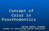 Color  shade in prosthodontics / dental implant courses