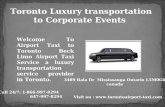 Toronto Luxury transportation to Corporate Events