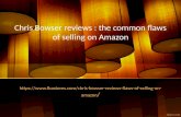 Chris Bowser reviews the common flaws of selling on Amazon