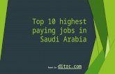 Top 10 highest paying jobs in saudi arabia