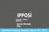 UCD Rare Disease Module 2017 - Dr Derick Mitchell - March 28th 2017