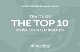 Traits of the Top 10 Most Trusted Brands in America