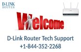 D-link Router Tech Support +1-844-352-2268