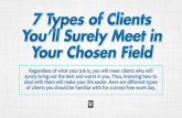 7 Types of Clients You’ll Surely Meet in Your Chosen Field