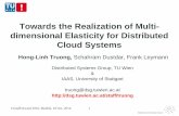 Towards the Realization of Multi-dimensional Elasticity for Distributed Cloud Systems