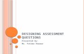 designing assessment data