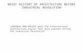 Architecture and Industrial revolution