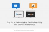 Stay Out of the Penalty Box:  Email Deliverability with SendGrid + Sendwithus