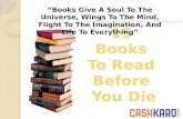 15 Books To Read Before You Die
