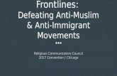 News From the Frontlines: Defeating Anti-Muslim and Anti-Immigrant Movements