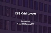 CSS Grid Layout for Frontend NE