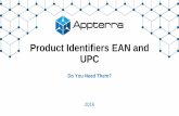 Ean and UPC Product Identifiers