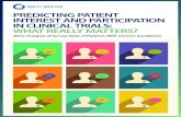 Predicting Patient Interest and Participation in Clinical Trials