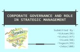 corporate governance and role in strategic management