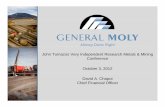 General Moly at John Tumazos Metals & Mining Conference