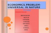 Economic problems universal in nature