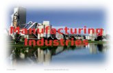 Geography - 6 Manufacturing Industries
