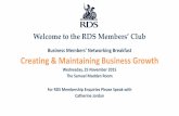 Creating & Maintaining Business Growth With Holding -RDS