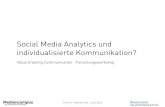Social Media Analytics und individualisierte Kommunikation